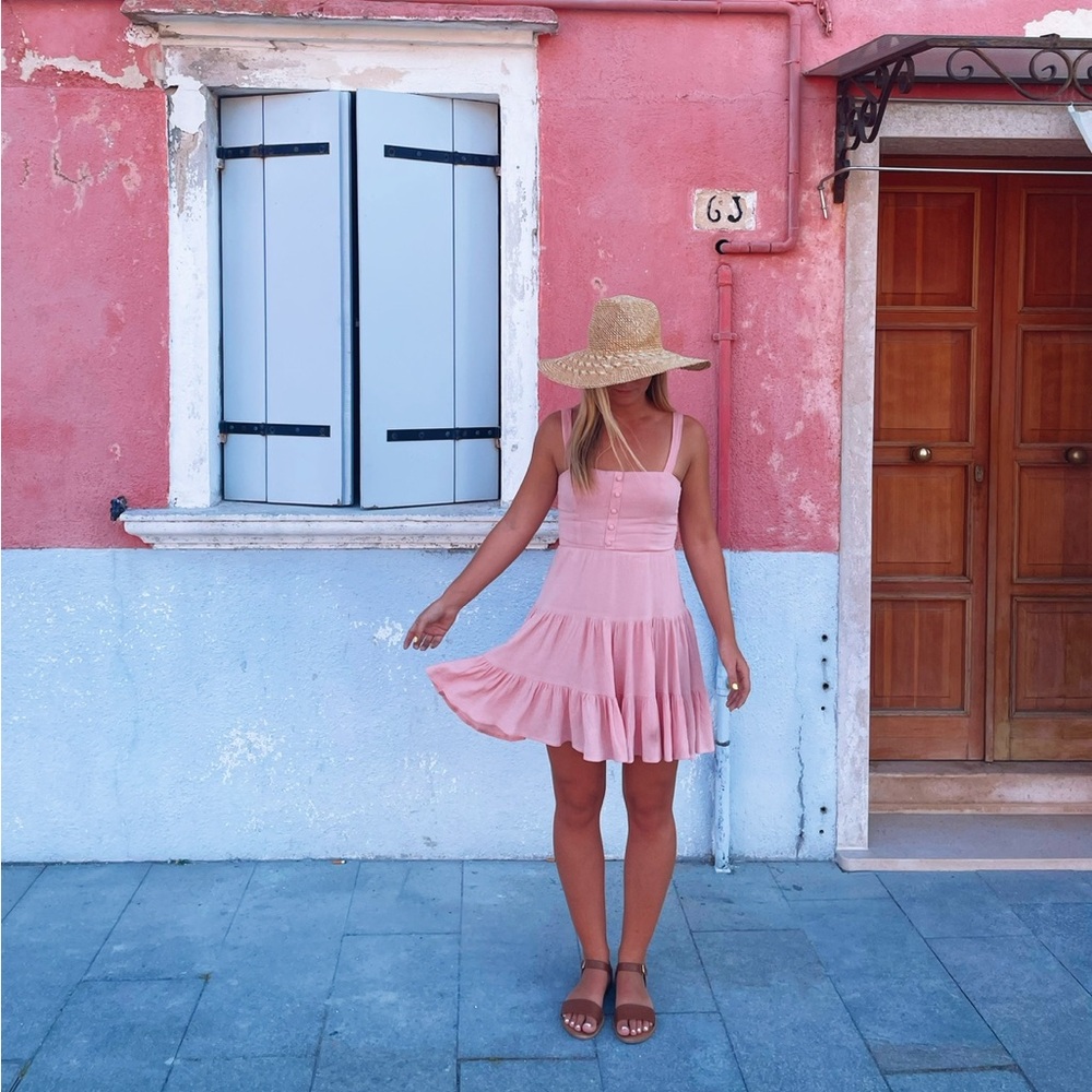 Pink Flowy Dress